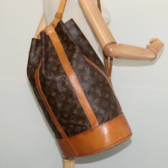 LOUIS VUITTON Monogram Randonnee GM Shoulder Bag M42244 LV Auth yk18901 - Picture 1 of 16